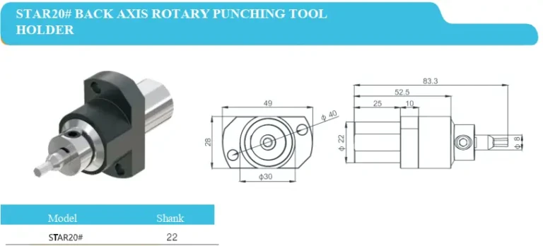 Back Axis Rotary Punching Tool Holder