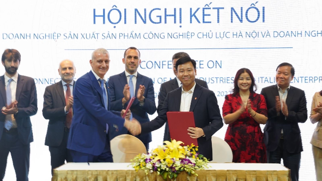 HAMI tổ chức Hội nghị kết nối doanh nghiệp sản xuất sản phẩm công nghiệp chủ lực thành phố Hà Nội với Doanh nghiệp Italia