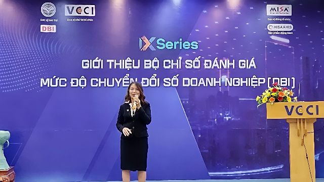 Hội thảo “Giới thiệu bộ chỉ số đánh giá mức độ chuyển đổi số doanh nghiệp (DBI) - Ứng dụng giải pháp thực tiễn trong việc nâng cao điểm chỉ số DBI