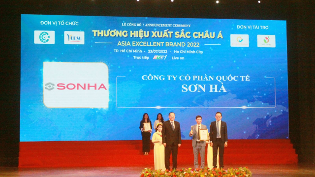 VINH DỰ LỌT TOP 10 THƯƠNG HIỆU XUẤT SẮC CHÂU Á – SƠN HÀ SẴN SÀNG BỨT TỐC TRONG GIAI ĐOẠN MỚI