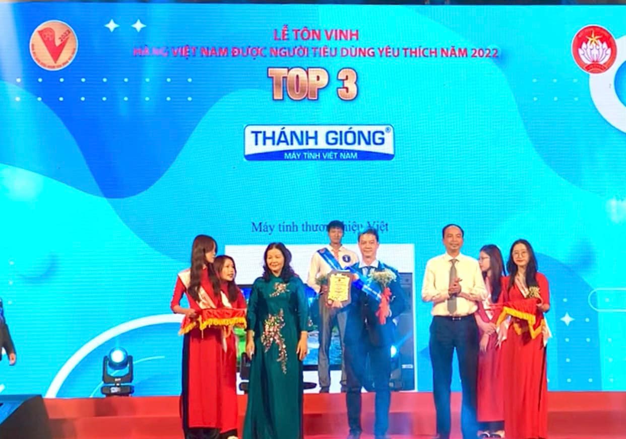 Máy tính Thánh Gióng được Tôn vinh “Hàng Việt Nam được người tiêu dùng yêu thích” thành phố Hà Nội năm 2022