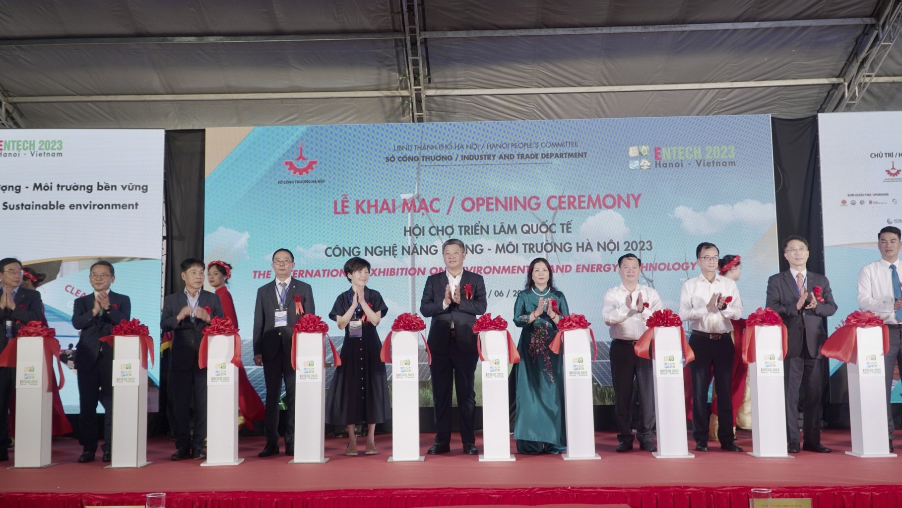 Khai mạc “Hội chợ Triển lãm Quốc tế Công nghệ năng lượng – Môi trường Hà Nội 2023 (ENTECH HANOI 2023)”
