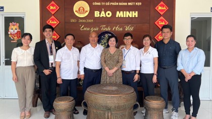 Phó Chủ tịch Hội HAMI đến thăm và làm việc tại Công ty CP Bánh mứt kẹo Bảo Minh