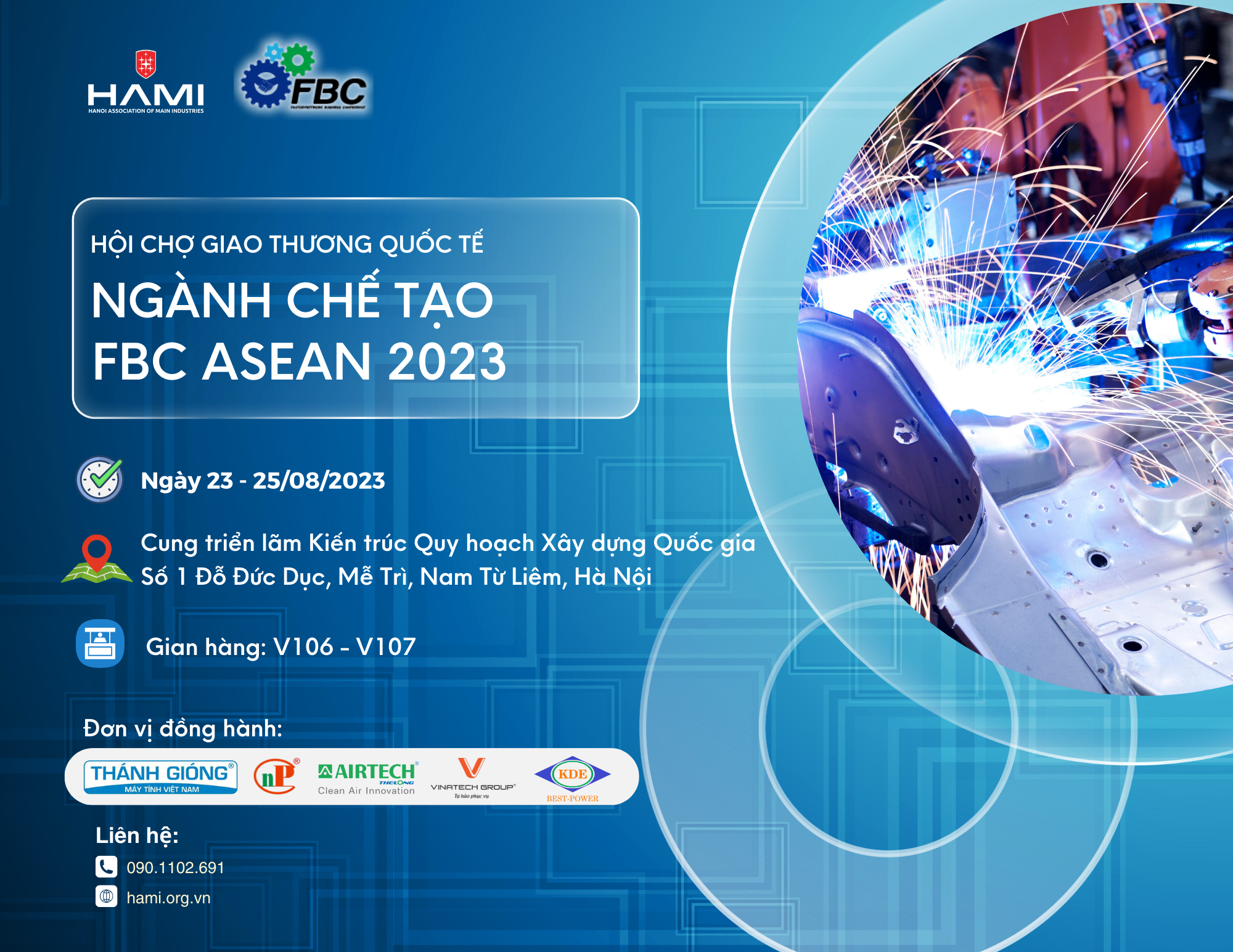 Tham quan gian trưng bày Của Hội Công nghiệp Chủ lực HAMI