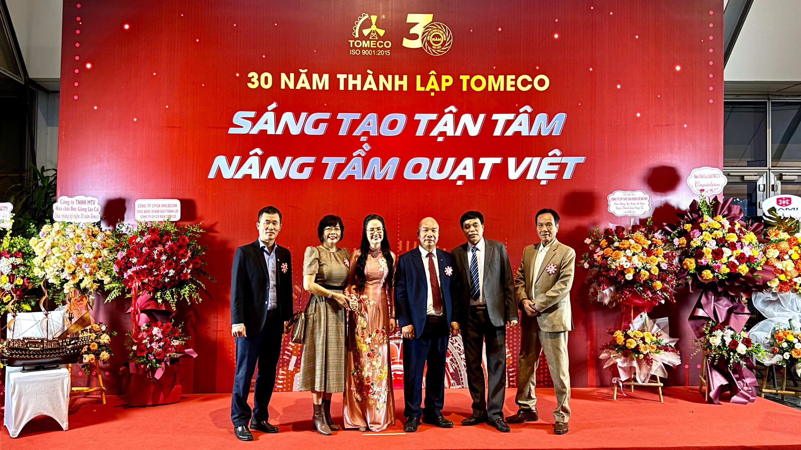Phó Chủ tịch Nguyễn Công Cường tham dự Lễ kỷ niệm 30 năm thành lập Công ty CP cơ điện TOMECO