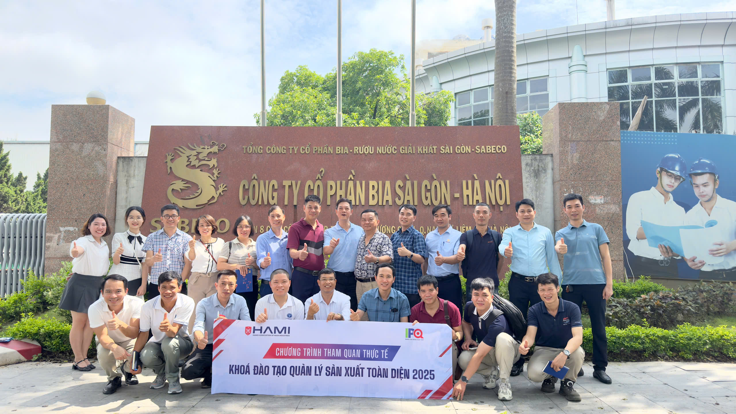 HAMI tổ chức buổi thực tế khóa học “Quản lý sản xuất toàn diện” tại Nhà máy bia Sài Gòn