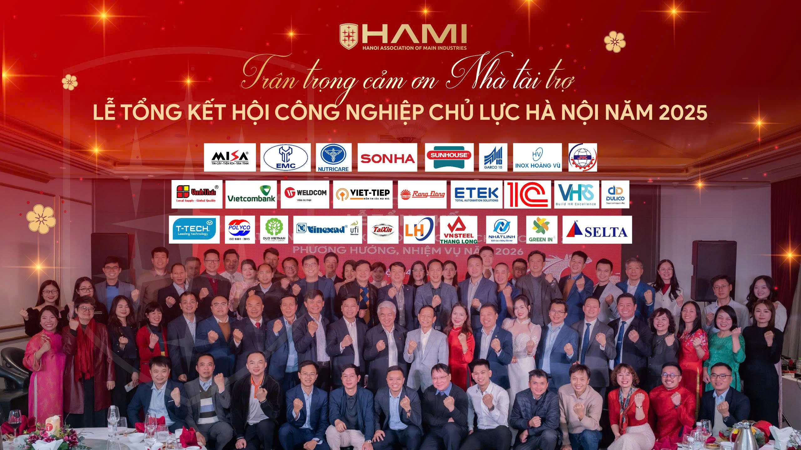 HAMI TRÂN TRỌNG CẢM ƠN CÁC NHÀ TÀI TRỢ – ĐỒNG HÀNH TẠO NÊN THÀNH CÔNG LỄ TỔNG KẾT 2025