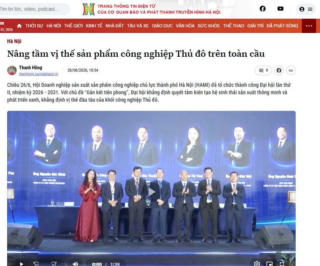 Đại hội HAMI nhiệm kỳ II (2026–2031) lan tỏa mạnh mẽ trên các kênh truyền thông uy tín