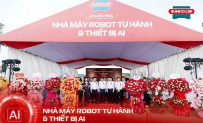 Tập đoàn SUNHOUSE khởi công Nhà máy Robot tự hành và Thiết bị AI tại Khu Công nghệ cao Hòa Lạc