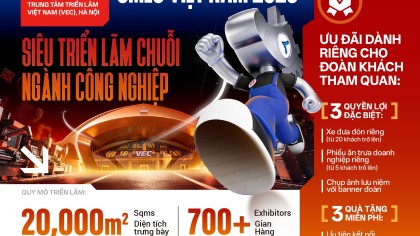 CMES Vietnam 2026: Triển lãm máy công cụ chuyên ngành trở lại với quy mô gấp đôi – Chính thức mở cổng đăng ký tham quan!