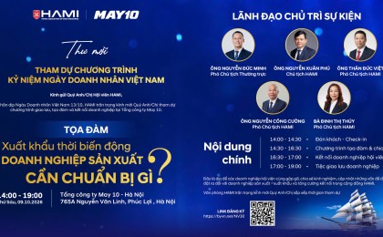 HAMI – GẶP GỠ, CHIA SẺ & KẾT NỐI DOANH NGHIỆP NHÂN NGÀY DOANH NHÂN VIỆT NAM